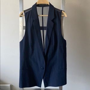Zara Basic Navy sheer back Vest
